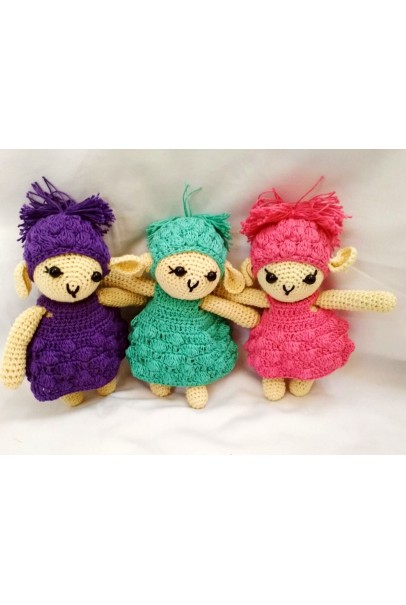  Amigurumi Soft Toy- Handmade Crochet- Sheep Doll